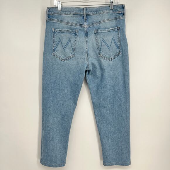 Mother Denim The Scraper Ankle Jeans Womens 31 Camera Obscura Wash Light FLAW - Picture 2 of 7